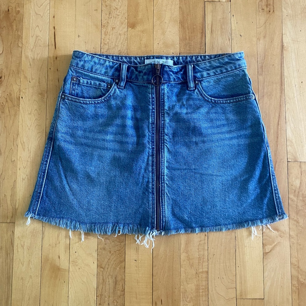 We the Free / Free People Zip It Up Jean Skirt - Picture 6 of 10